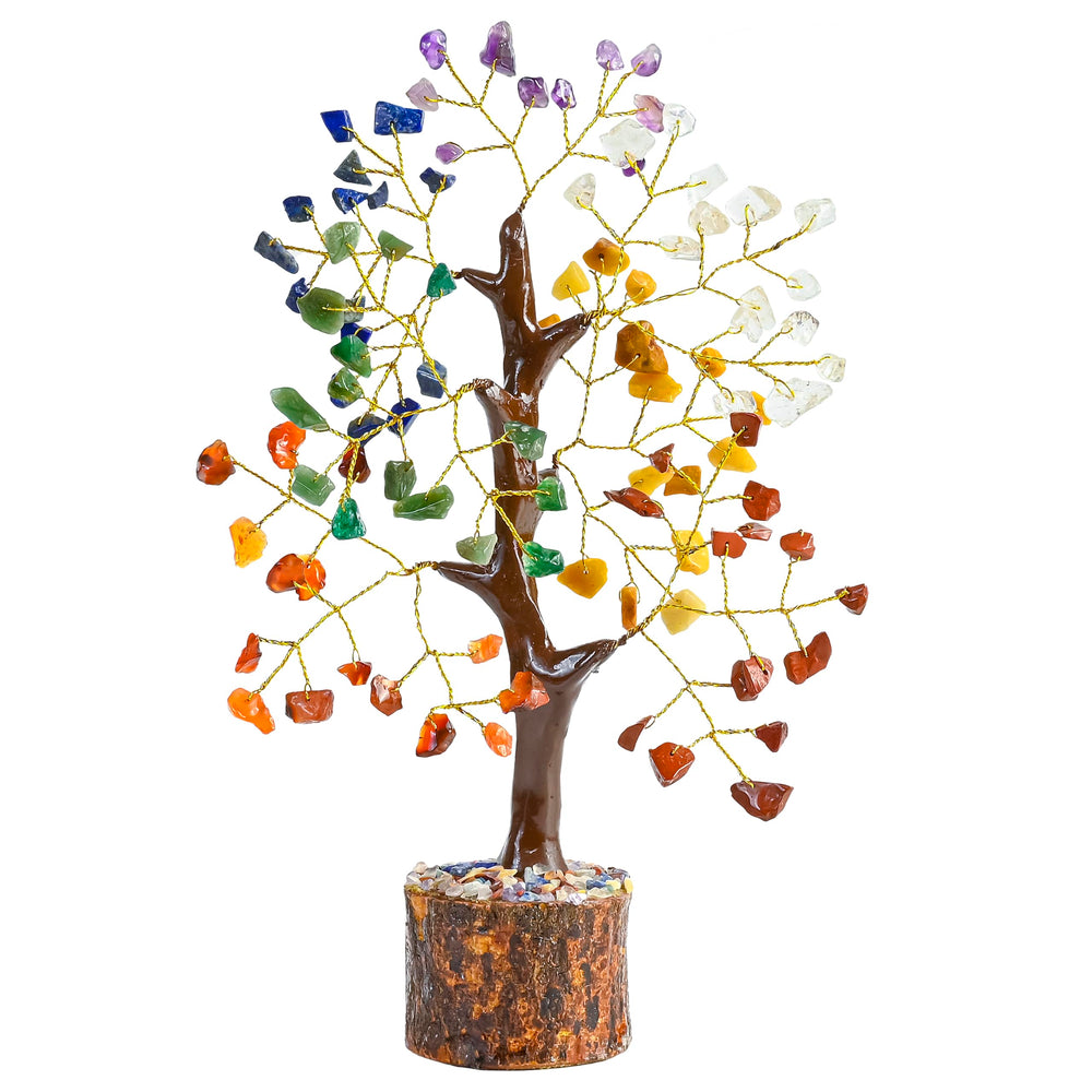 Crocon crystal tree shelf decor adds eye-catching charm.
