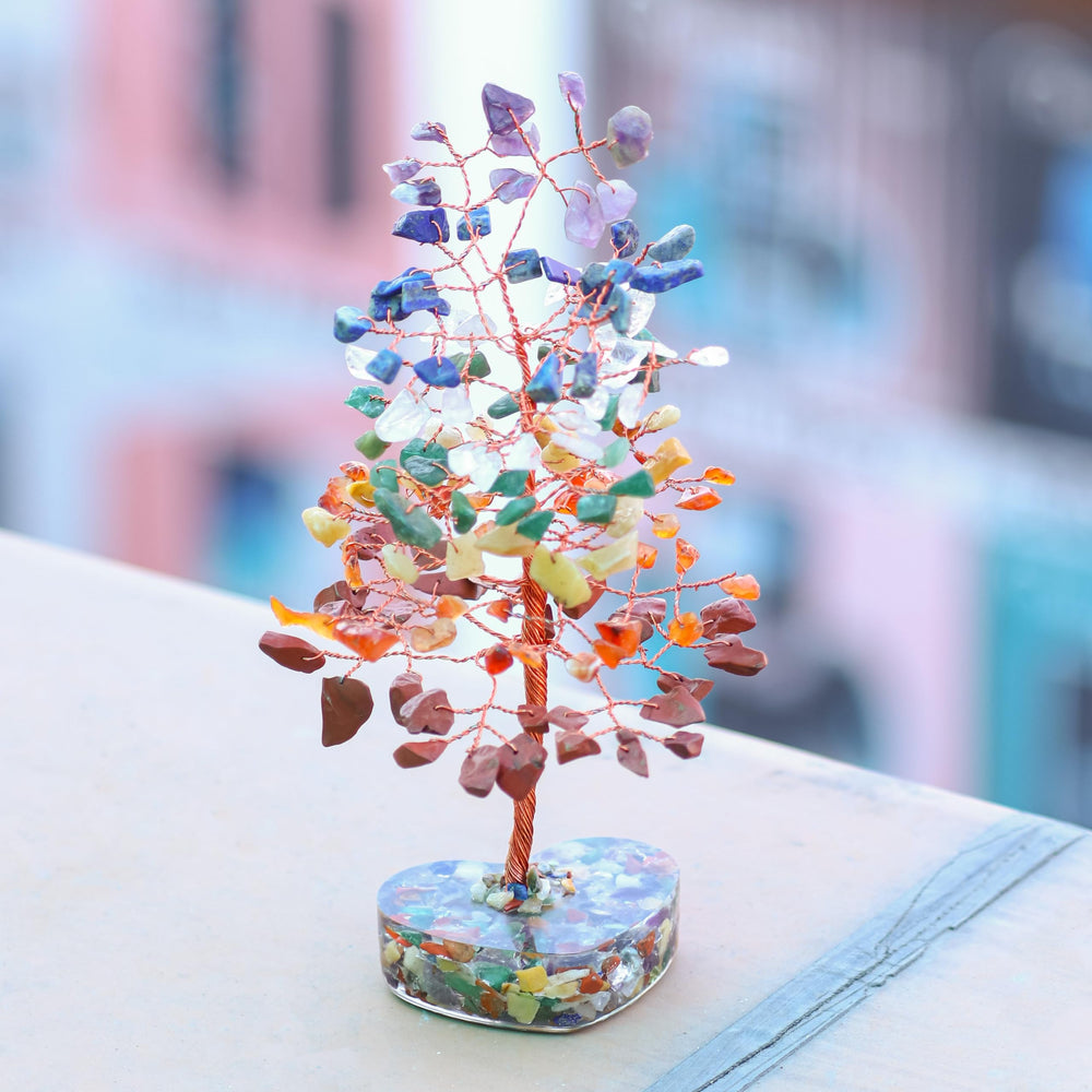 Crocon gemstone tree decor adds a refined, mindful aesthetic to any room