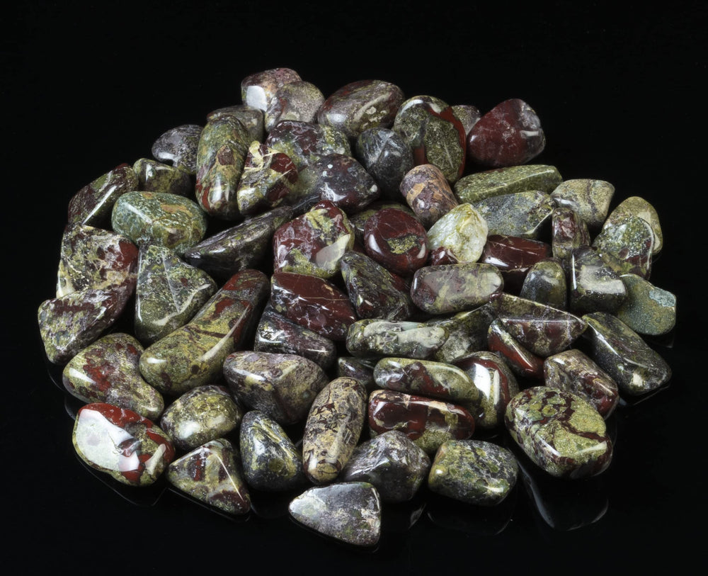 Crocon Dragon Bloodstone tumbled stones for DIY crafts and accents