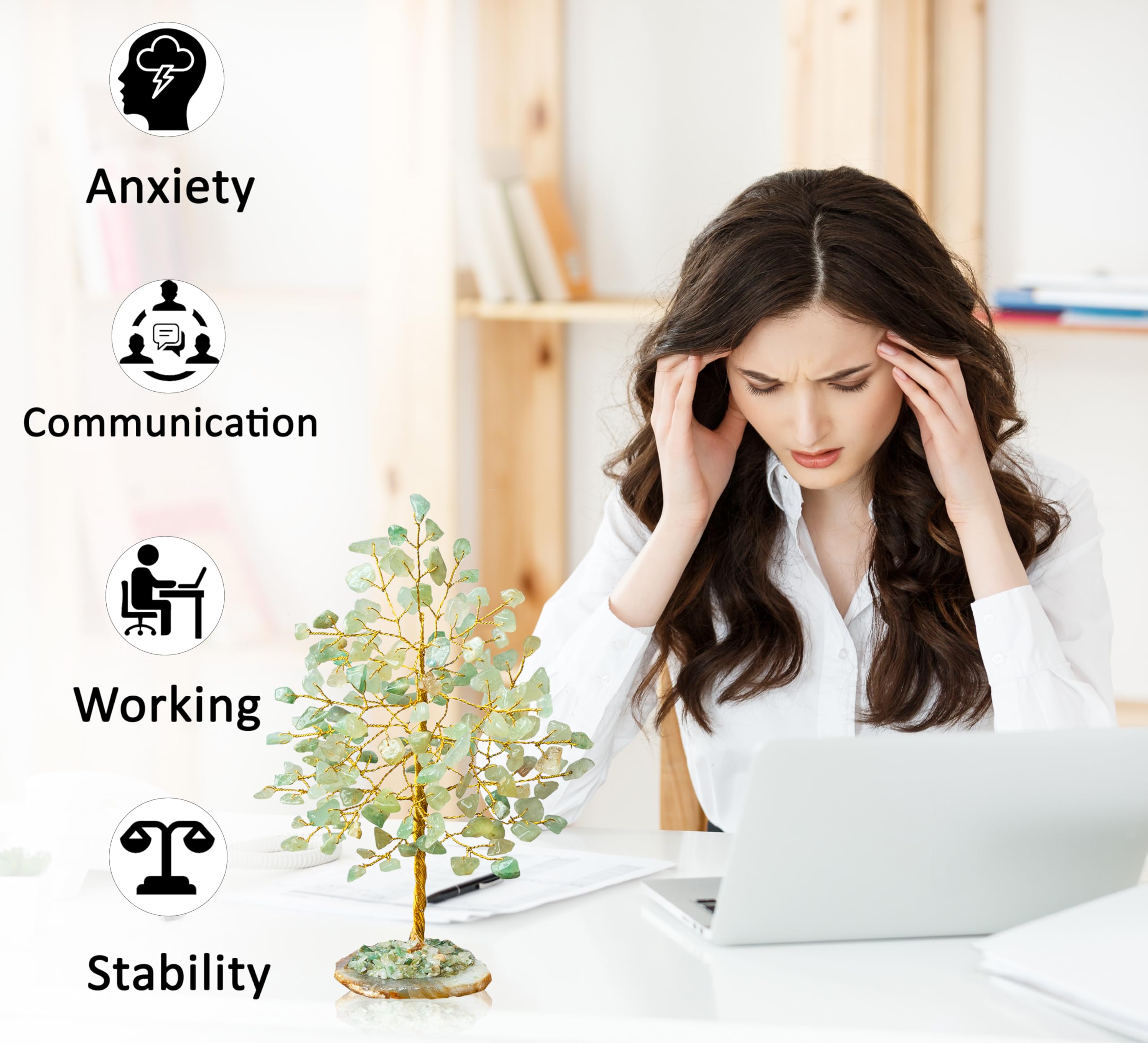 Crocon feng shui gem tree enhances positive ambience