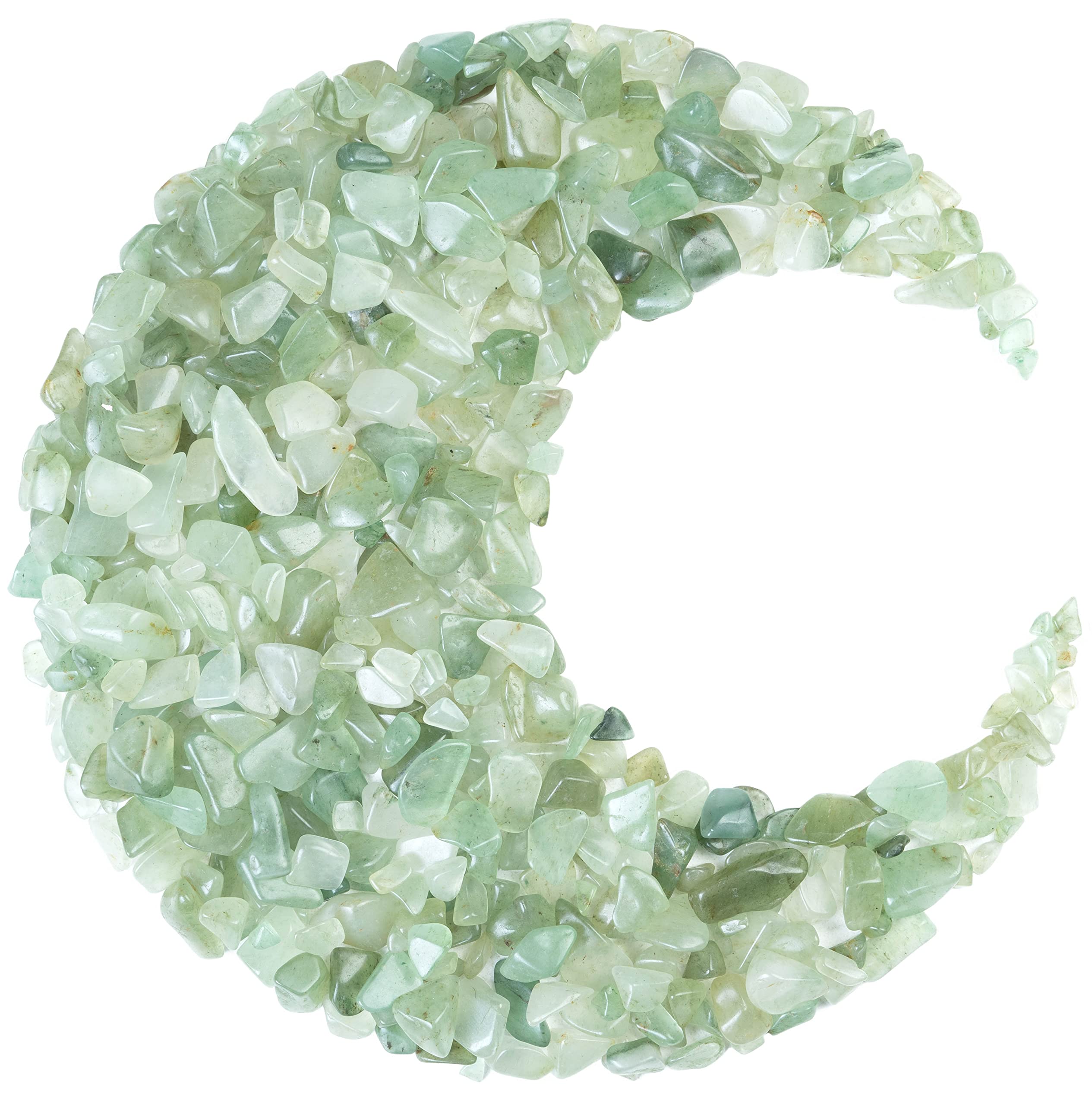 Crocon green jade chips irregular shapes resemble natural gems for home display