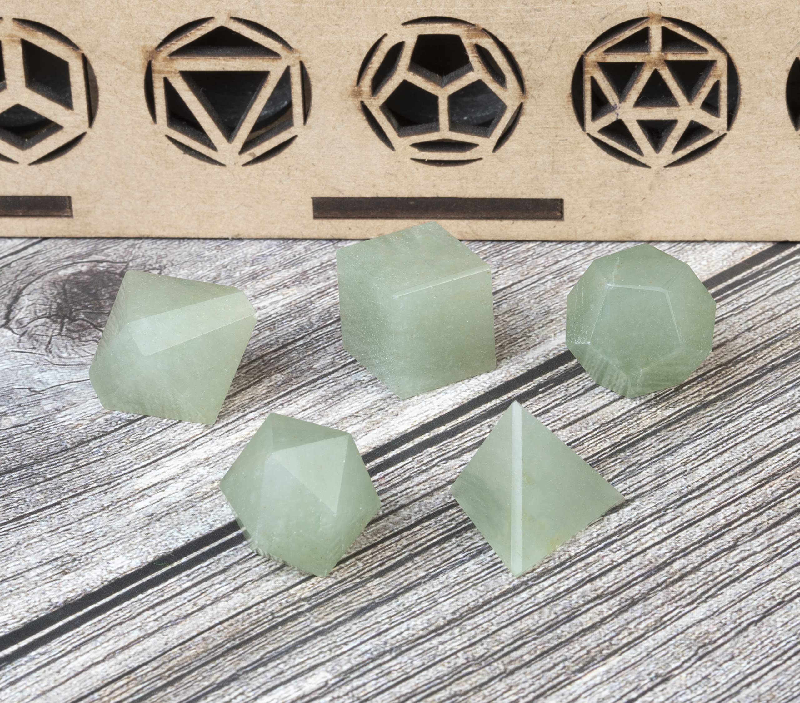 Crocon Green Jade cube grounding energy with earth element and stability