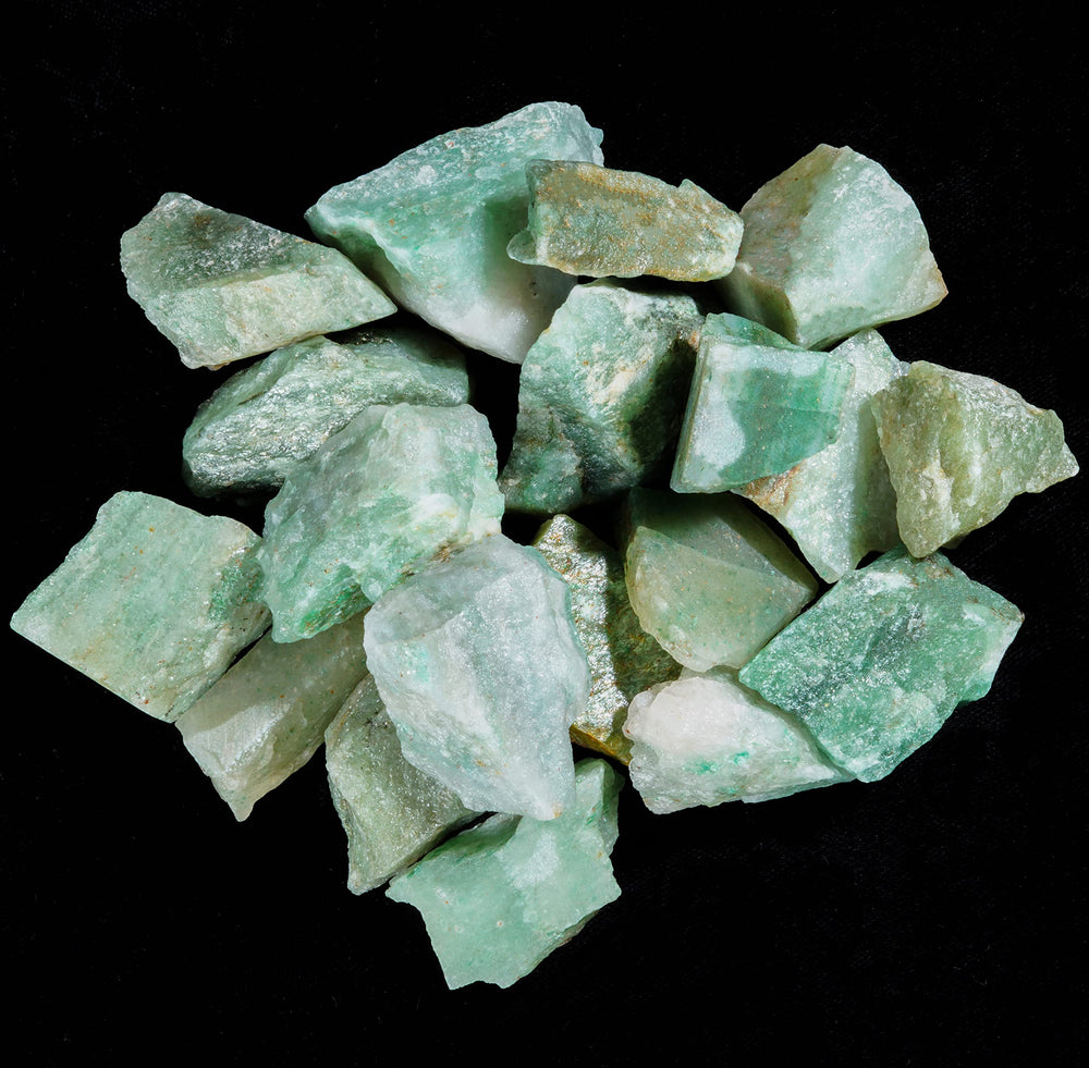 Crocon green jade rough stones for office and home decor accents