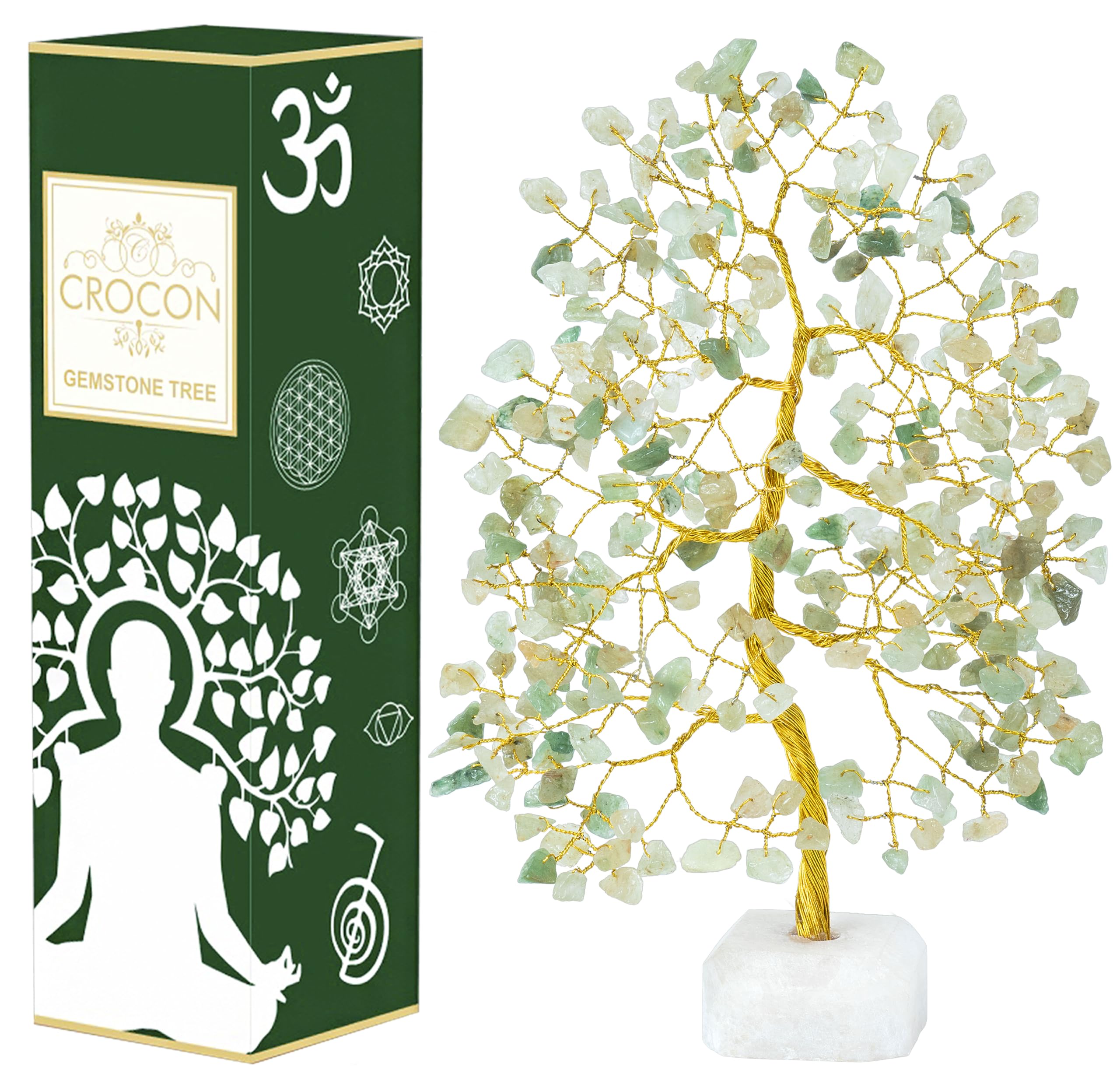 Crocon Green Jade Tree full view showcases graceful home decor and feng shui charm.