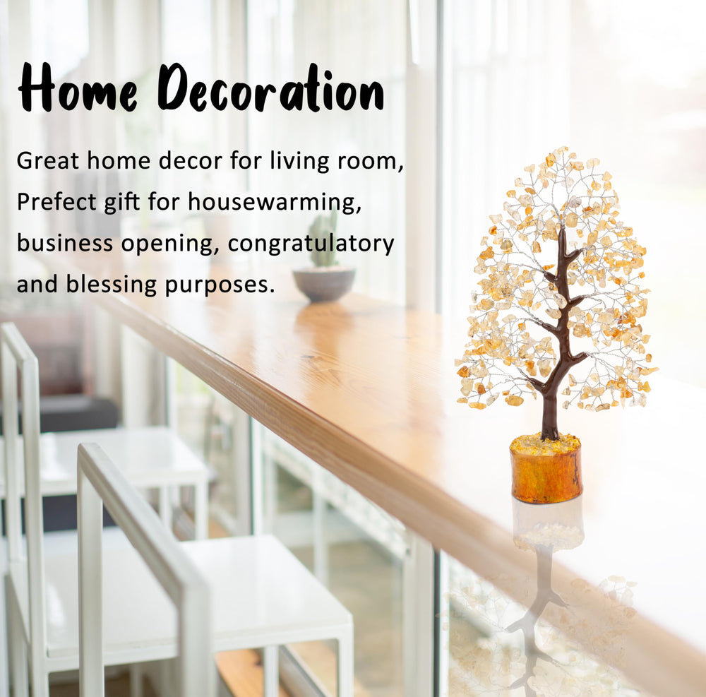 Crocon healing crystal tree Citrine supports motivation and creative energy.