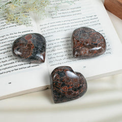 Crocon Peanut Jasper Heart chakra energy focus for mindful moments.