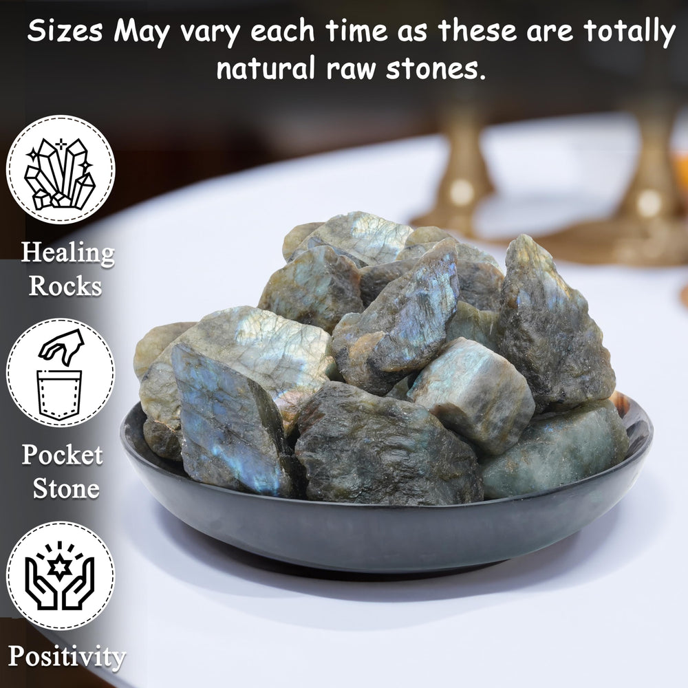 Crocon Labradorite rough ideal for meditation and energy work.