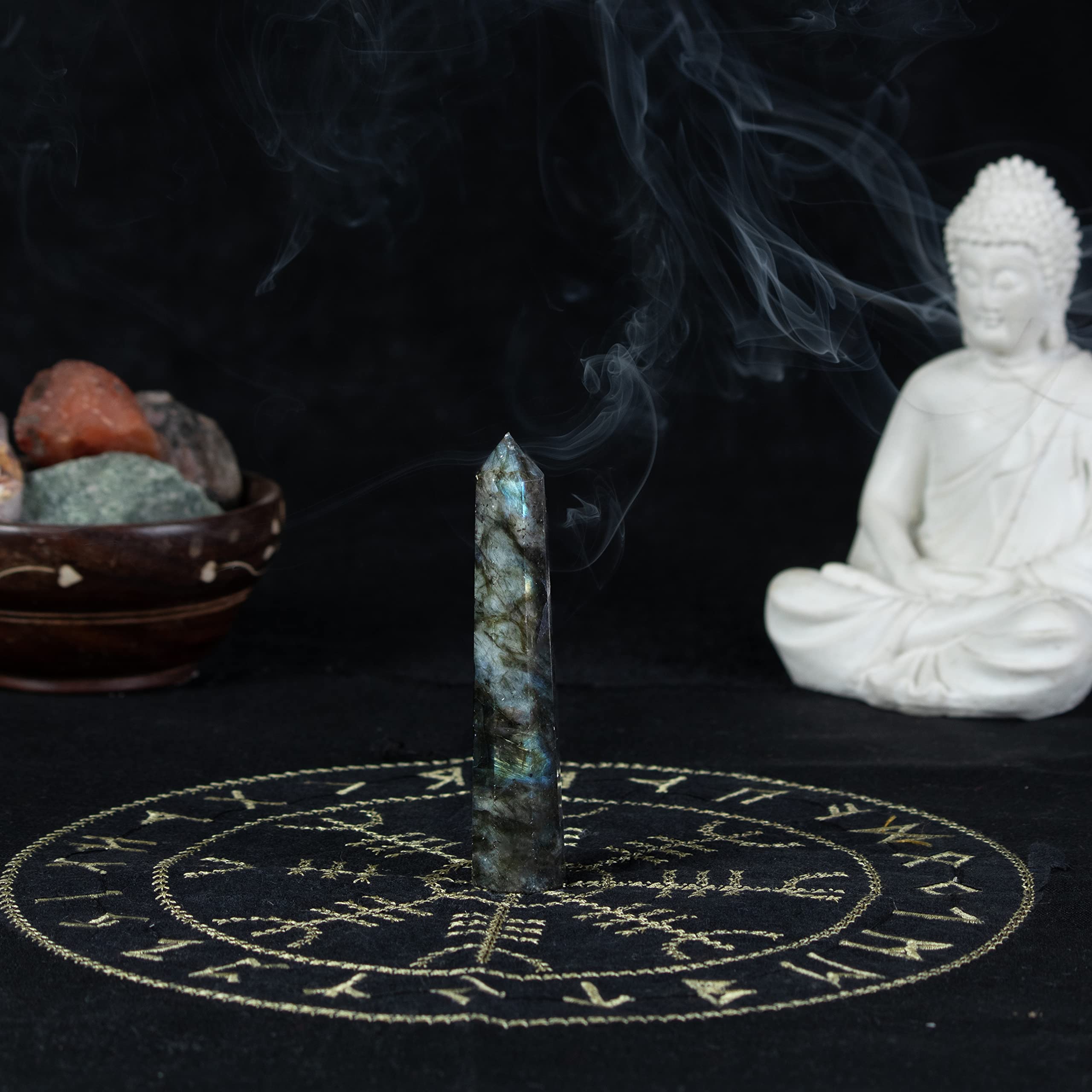 Crocon Labradorite tower wand gift-ready packaging for thoughtful gifting