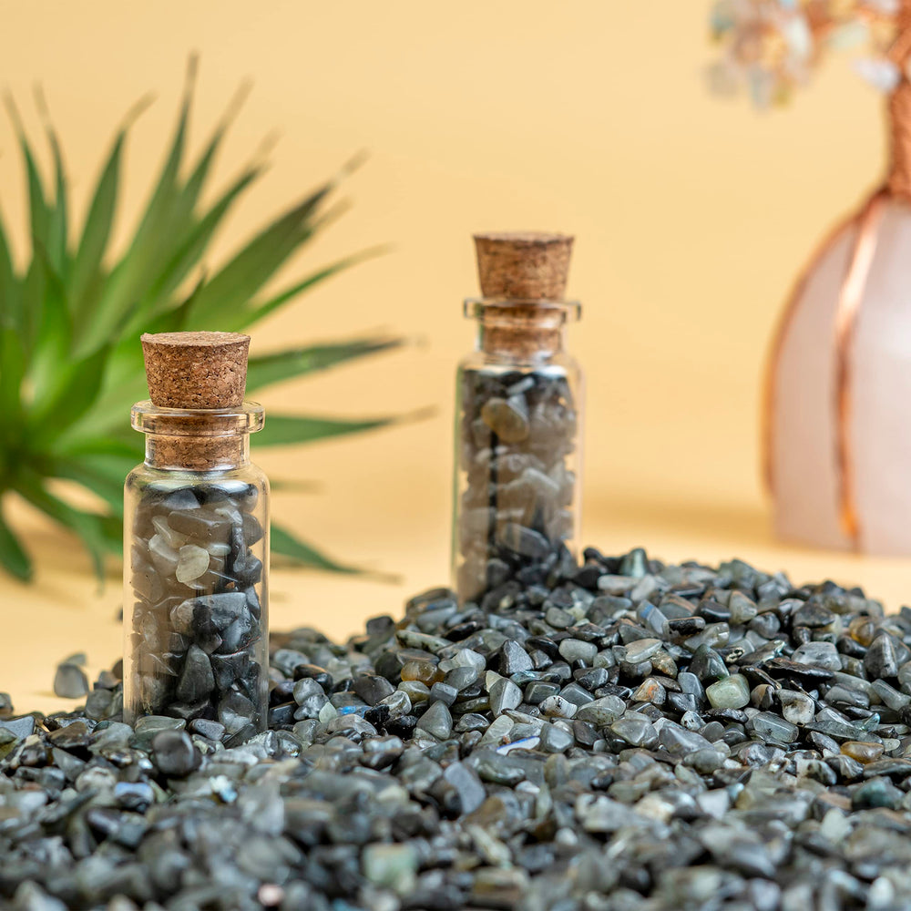 Crocon larvikite chips decorative crystal pieces for vases and bowls.