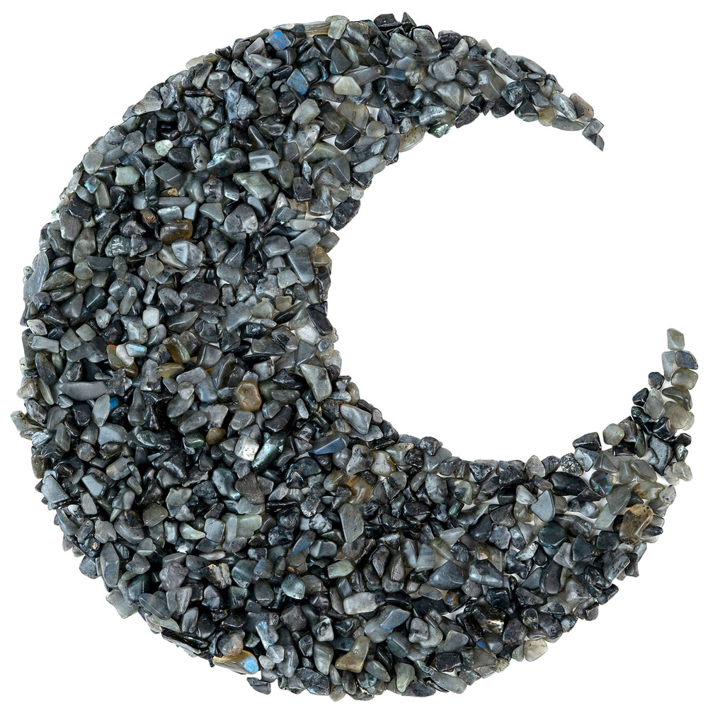 Crocon larvikite chips adding subtle shimmer to home decor.