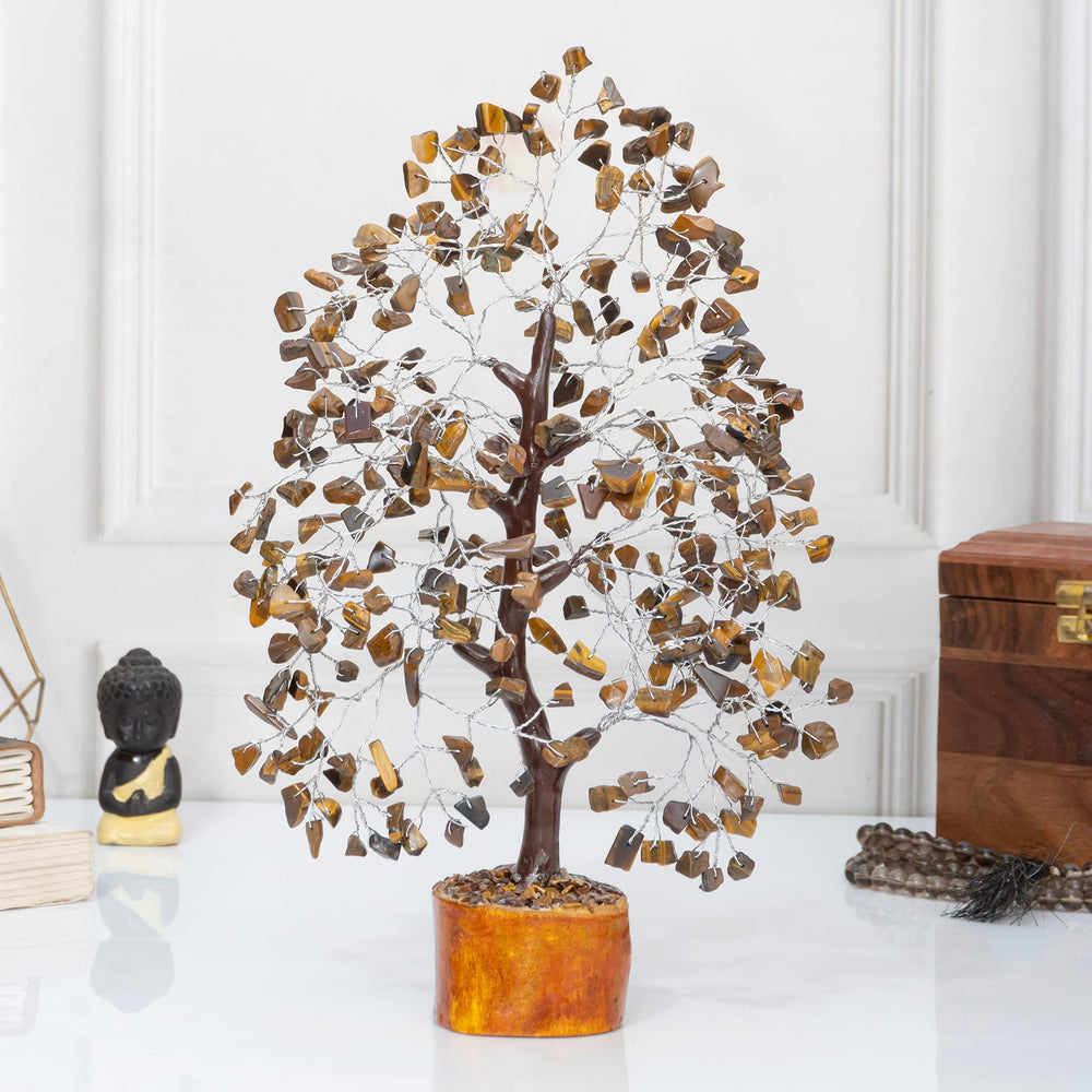 Crocon money tree gemstone decor enhances prosperity vibes in any living space