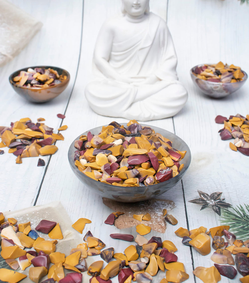 Crocon Mookaite Jesper wedding centrepiece accents for beach or outdoor events.