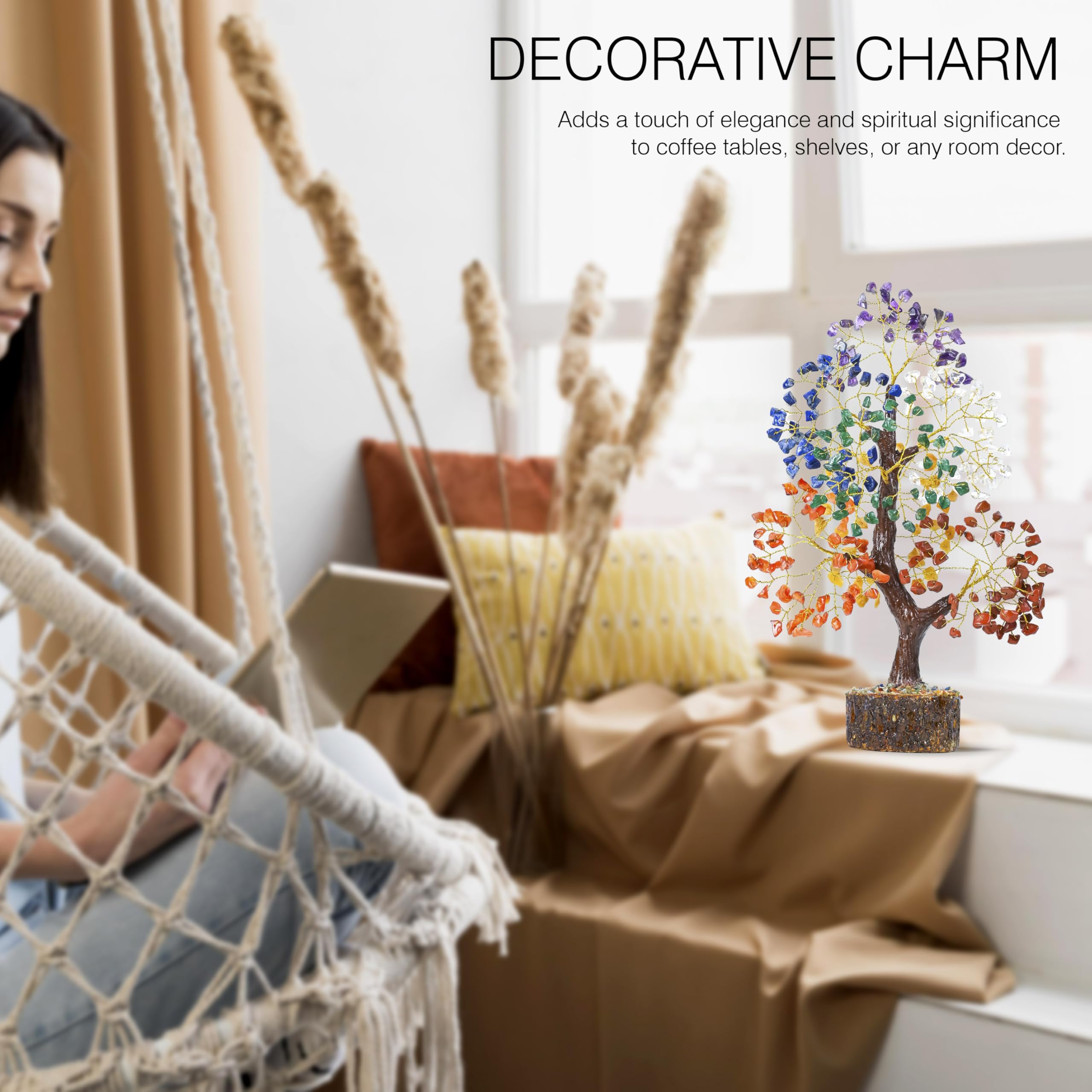 Crocon Seven Chakra Tree living room decor invites harmony