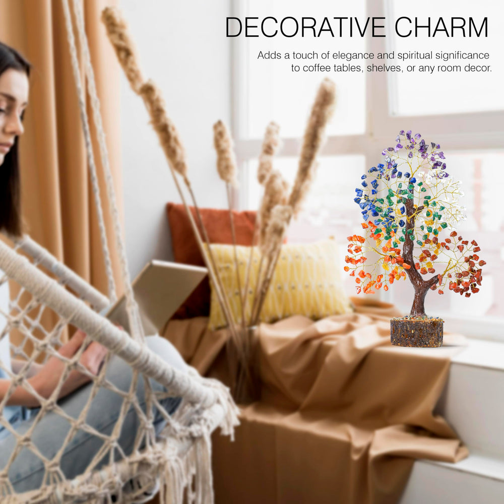 Crocon Seven Chakra Tree living room decor invites harmony