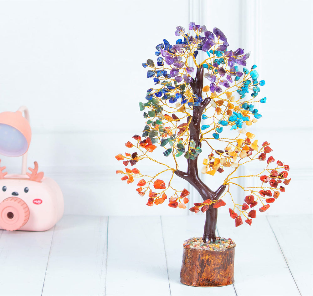 Crocon office desk prosperity tree enhances focus and positive mood