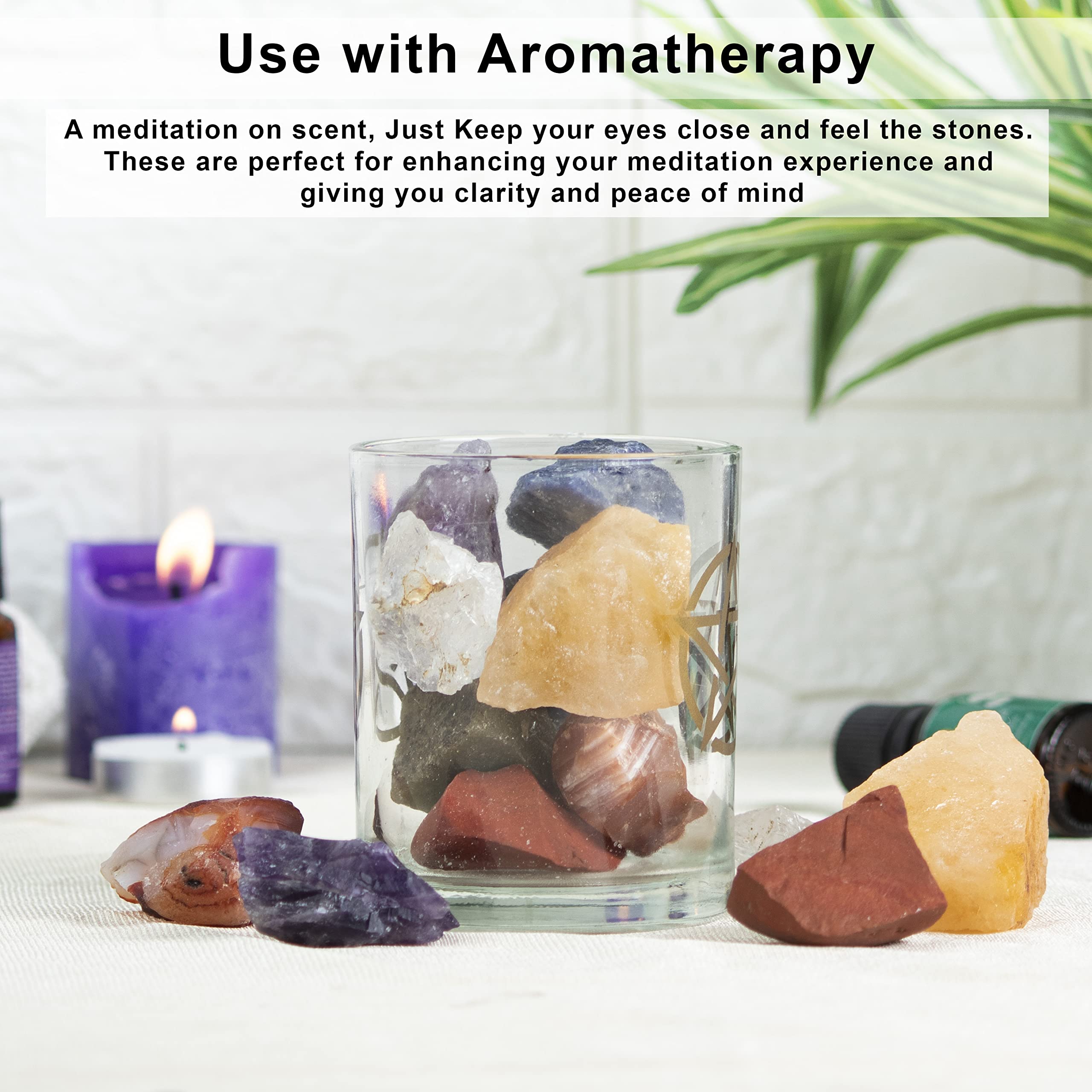 Crocon office and home decor stones adding natural texture.