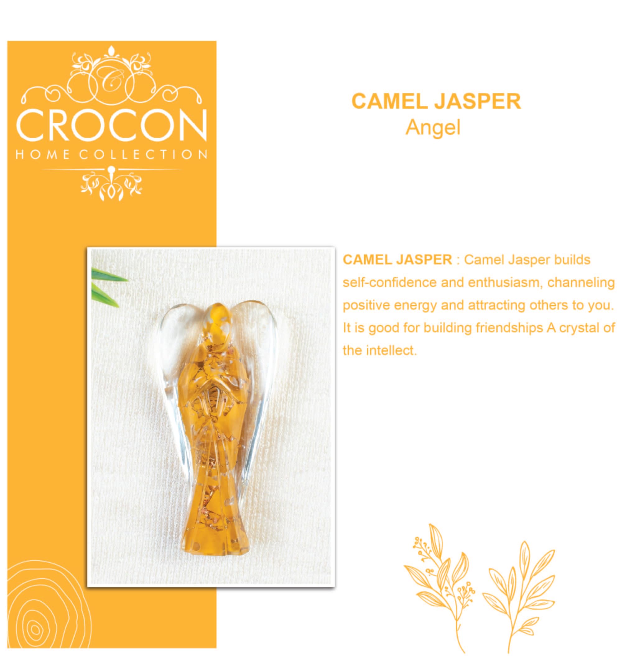 Crocon pocket-sized angel figurine promotes calm and focus on the go
