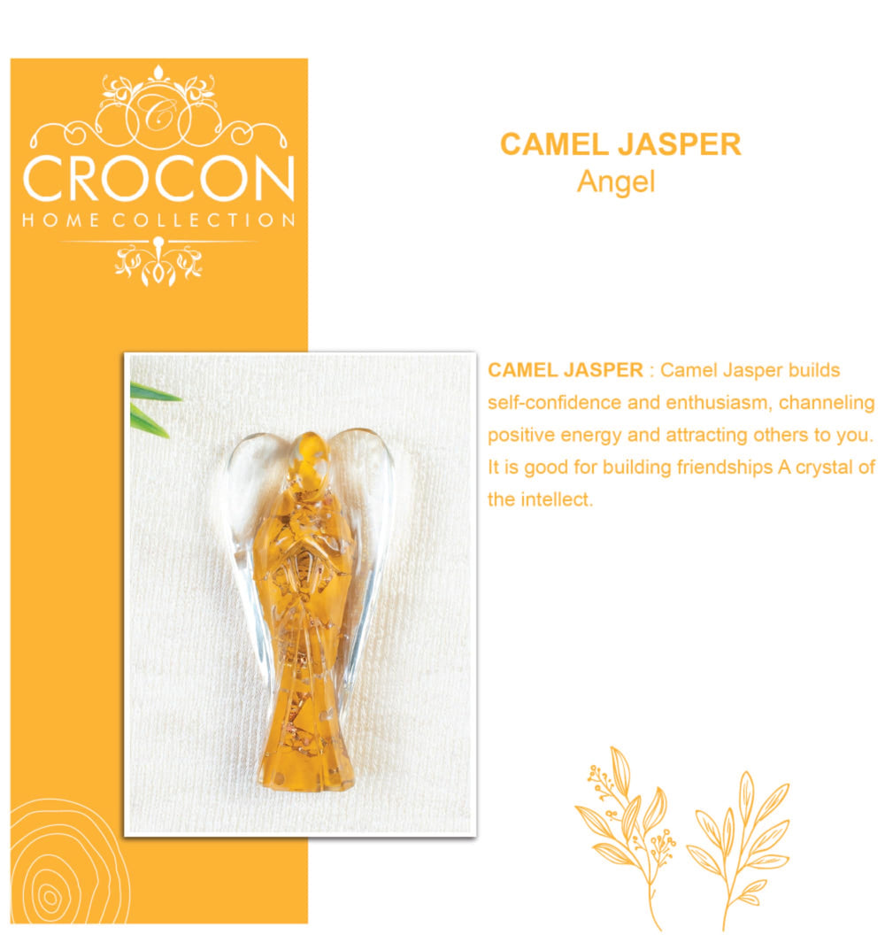 Crocon pocket-sized angel figurine promotes calm and focus on the go