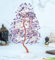 Crocon Purple Quartz Tree Room Decor brightens living spaces with violet glow.