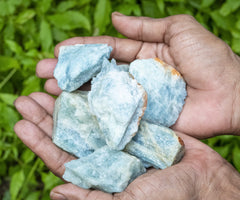 Crocon raw aquamarine gems for meditation and balance