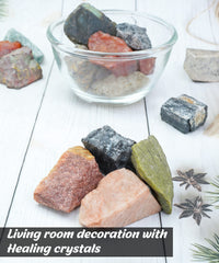Crocon raw gemstones for cabbing and tumbling with natural sparkle.