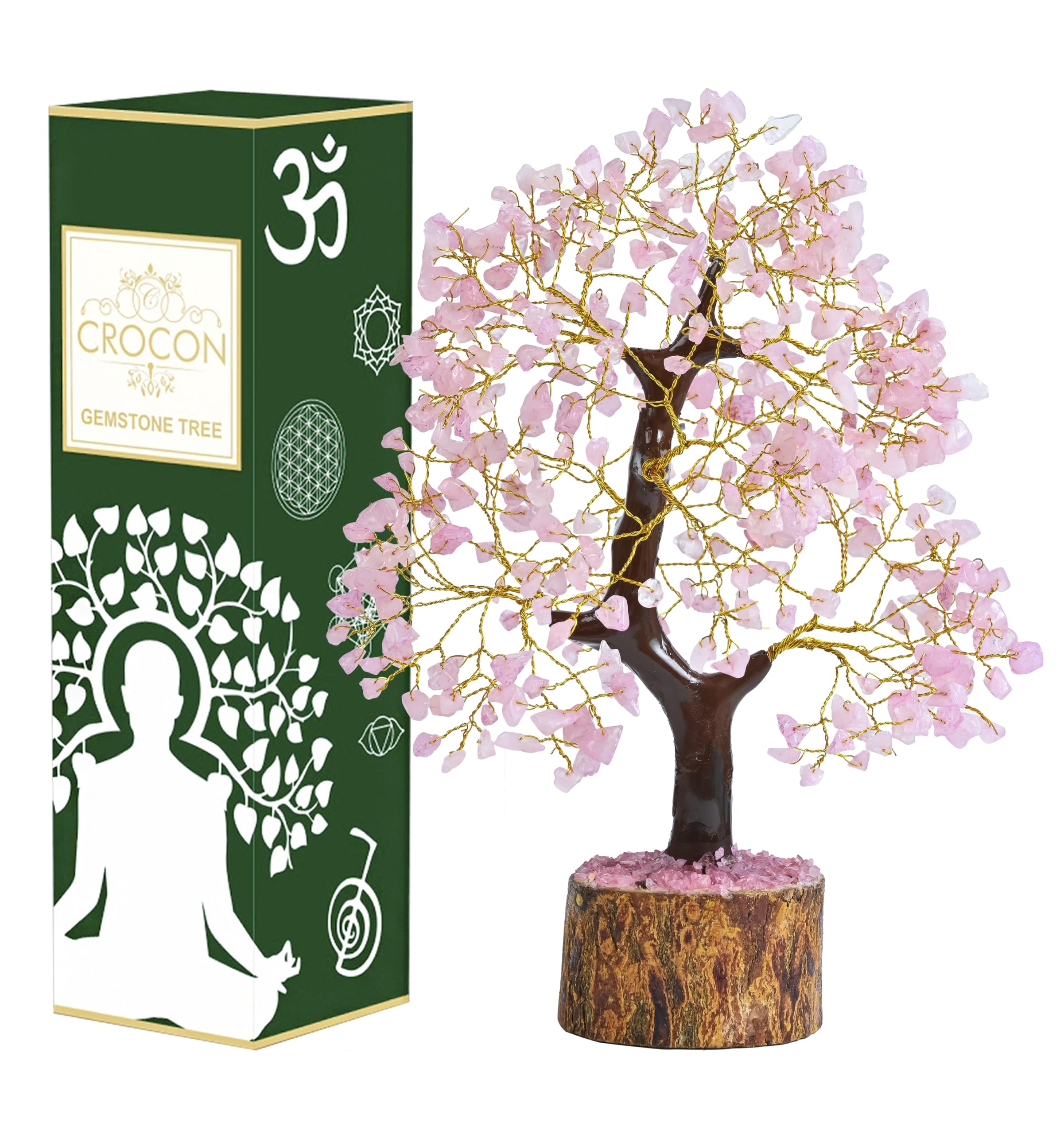 Crocon office or meditation space with crystal tree for focus and calm.