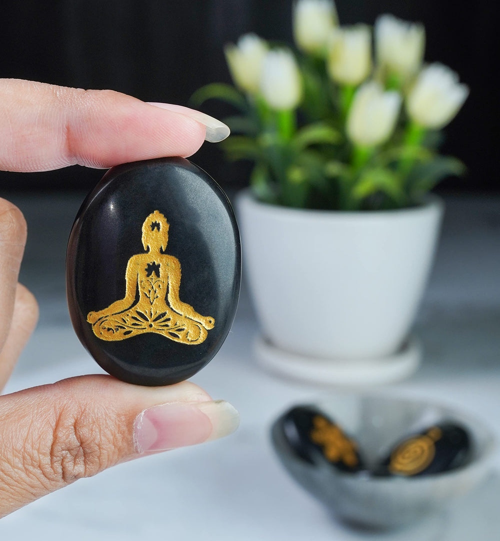 Crocon hand-carved crystal kit designed for Reiki cleansing sessions.