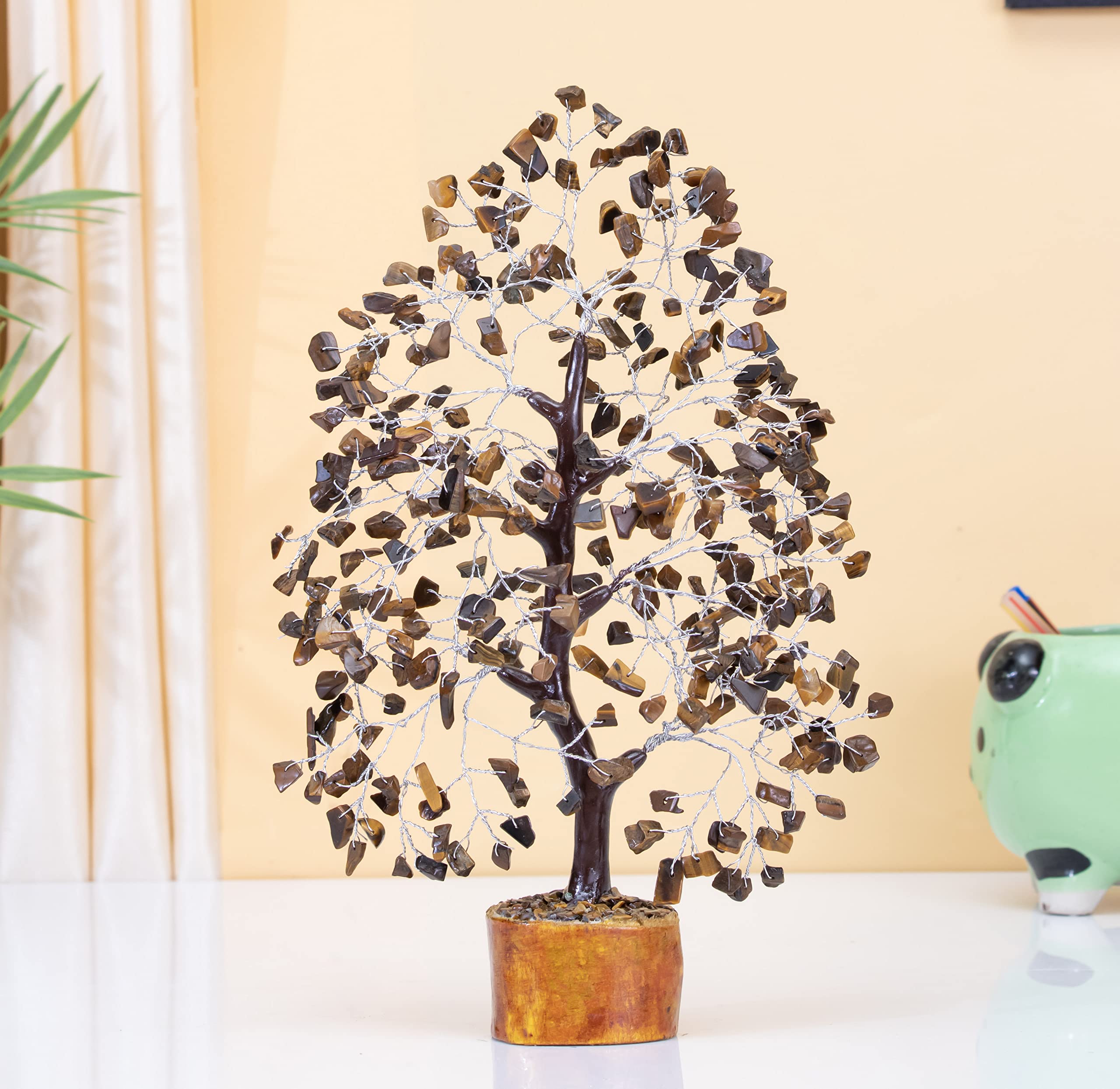 Crocon silver-wire tree balances chakras and brings calm ambience