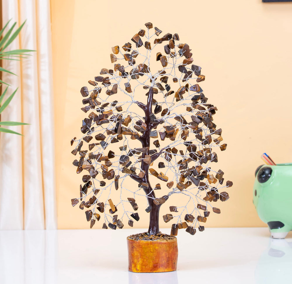 Crocon silver-wire tree balances chakras and brings calm ambience