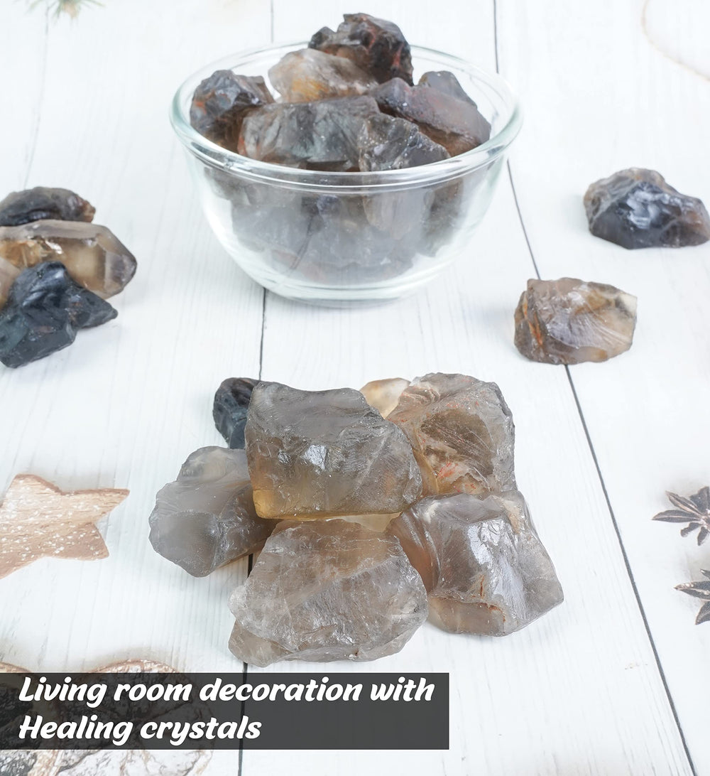 Crocon smoky quartz rough for altar display and home decor