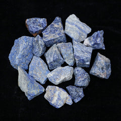 Crocon sodalite rough large uneven piece for DIY cabbing and jewelry projects.