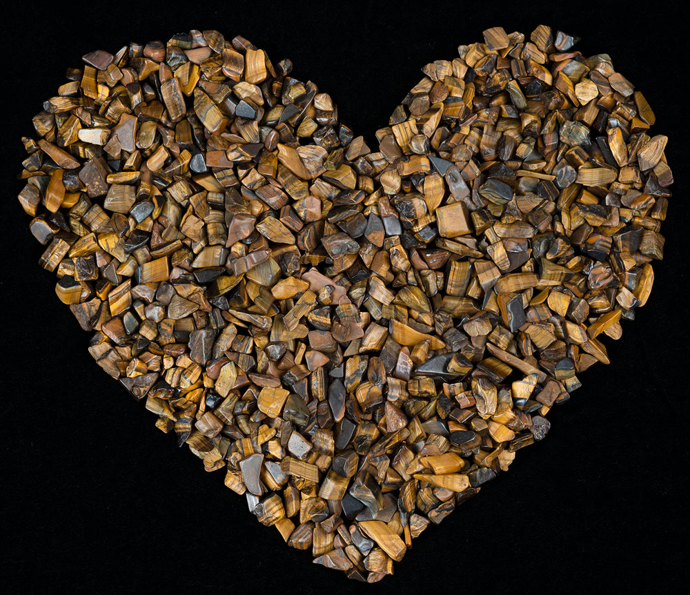 Crocon tiger eye chips for chakra-inspired decor and layouts