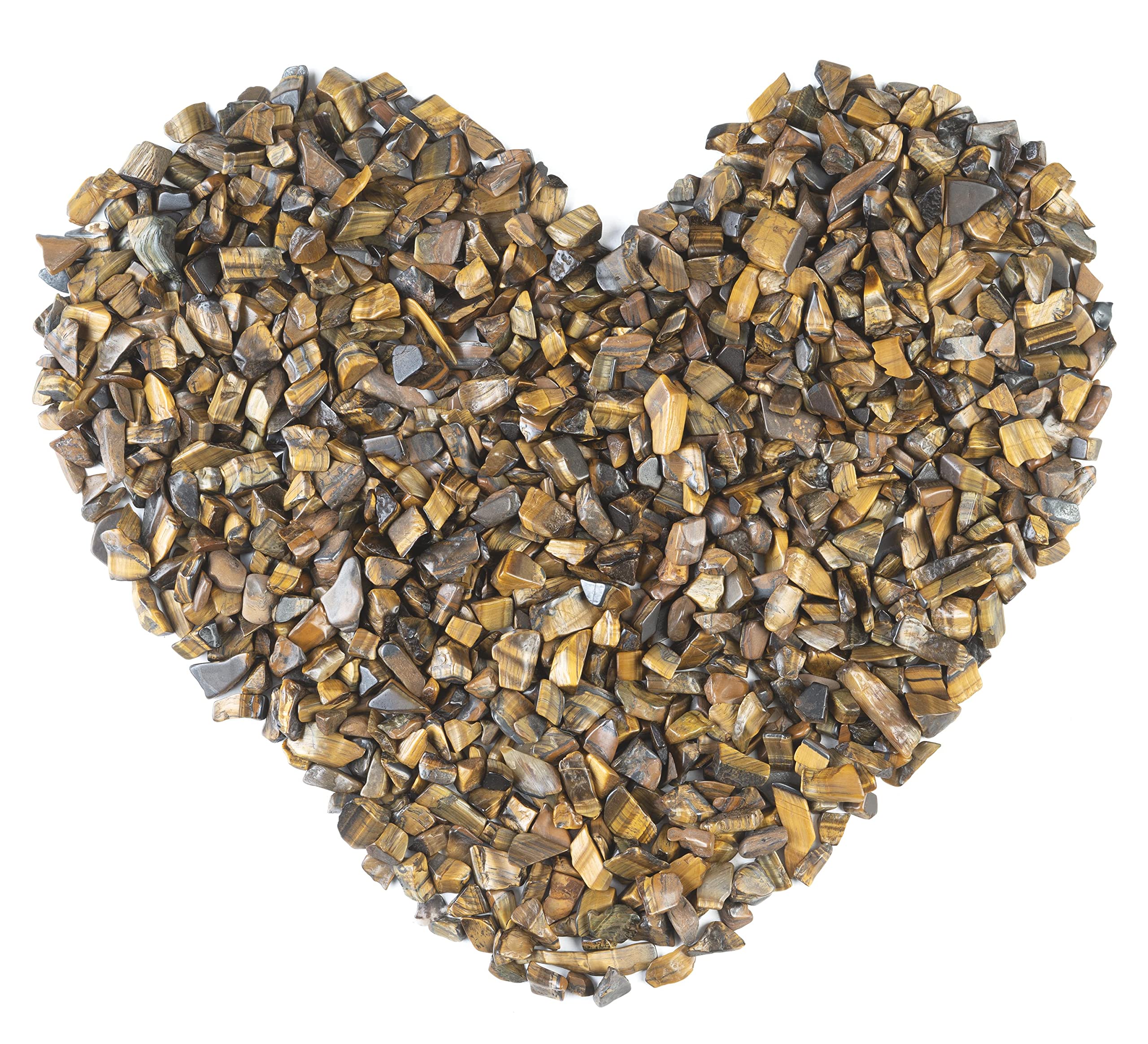 Crocon tiger eye chips bulk pack for decorative display and ambiance