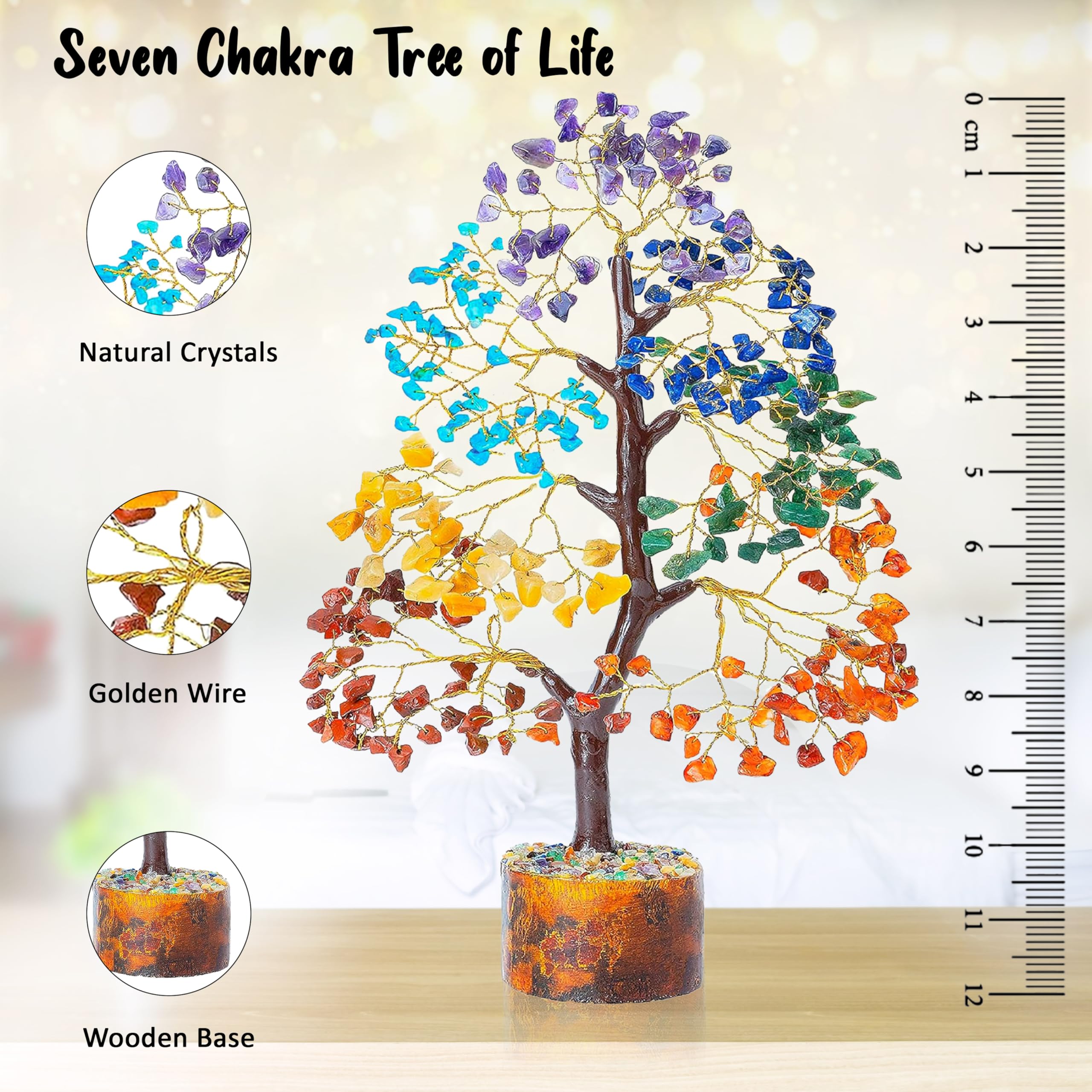 Crocon wishing tree gemstone decor ideal as thoughtful gift