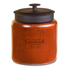 Crossroads Country Jar Candle in Pumpkin Spice with lead-free wicks, ideal for cozy autumn evenings.