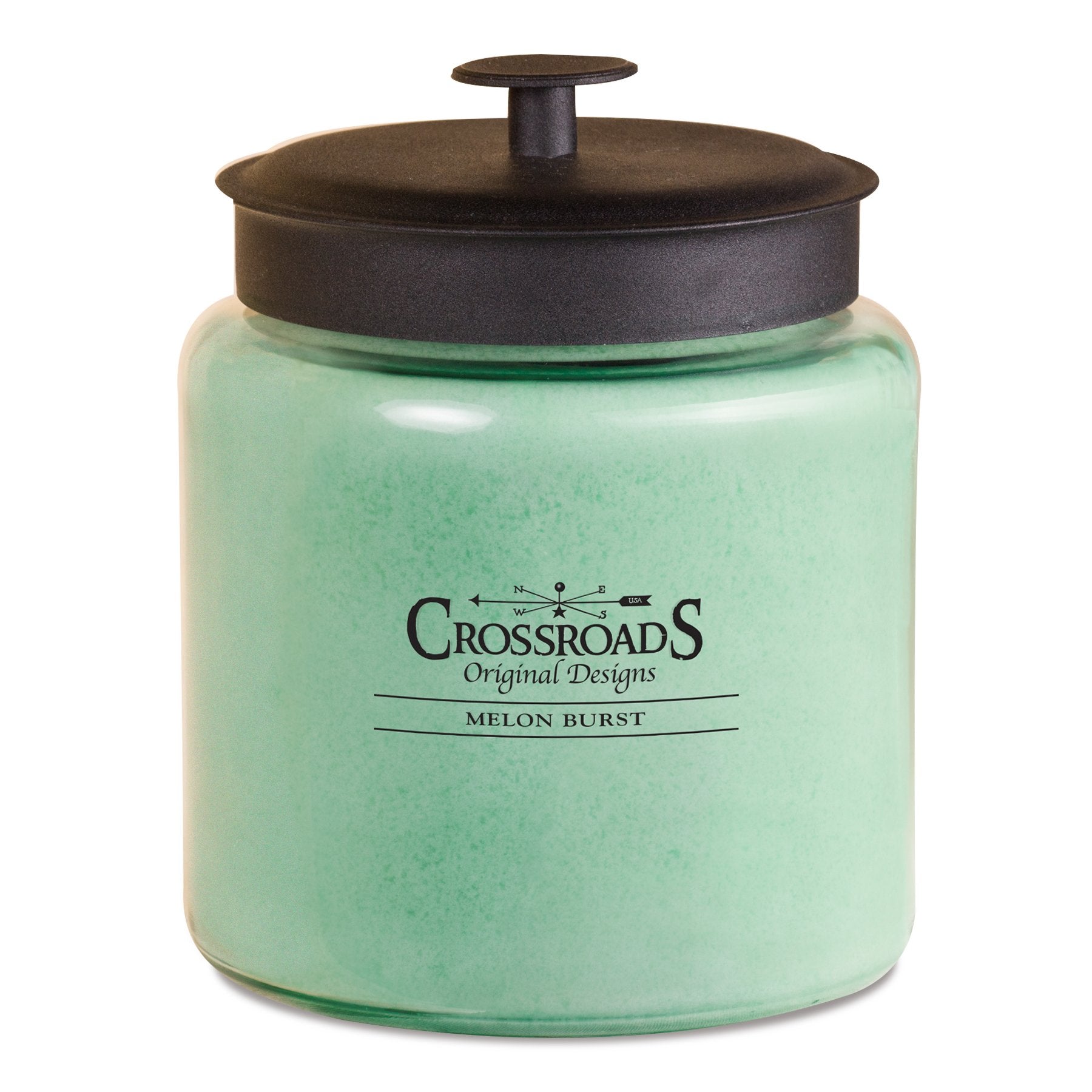 Crossroads Melon Burst 4-Wick Candle delivers a refreshing, relaxing scent for living rooms.