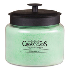 Crossroads Melon Burst 4-wick candle delivering even burn and room-filling aroma.