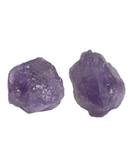 CRYSPAA amethyst raw crystal 2pcs for chakra-inspired decor and crafts.