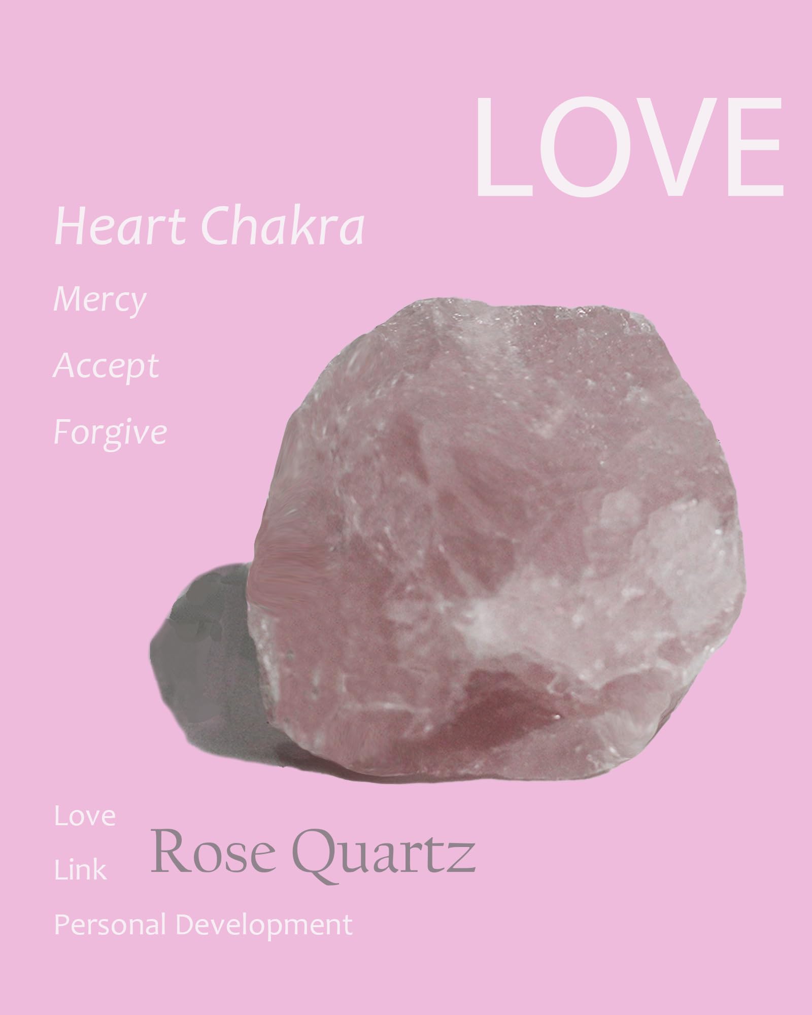 CRYSPAA Rose Quartz rough crystal texture ideal for jewelry making and crafts.