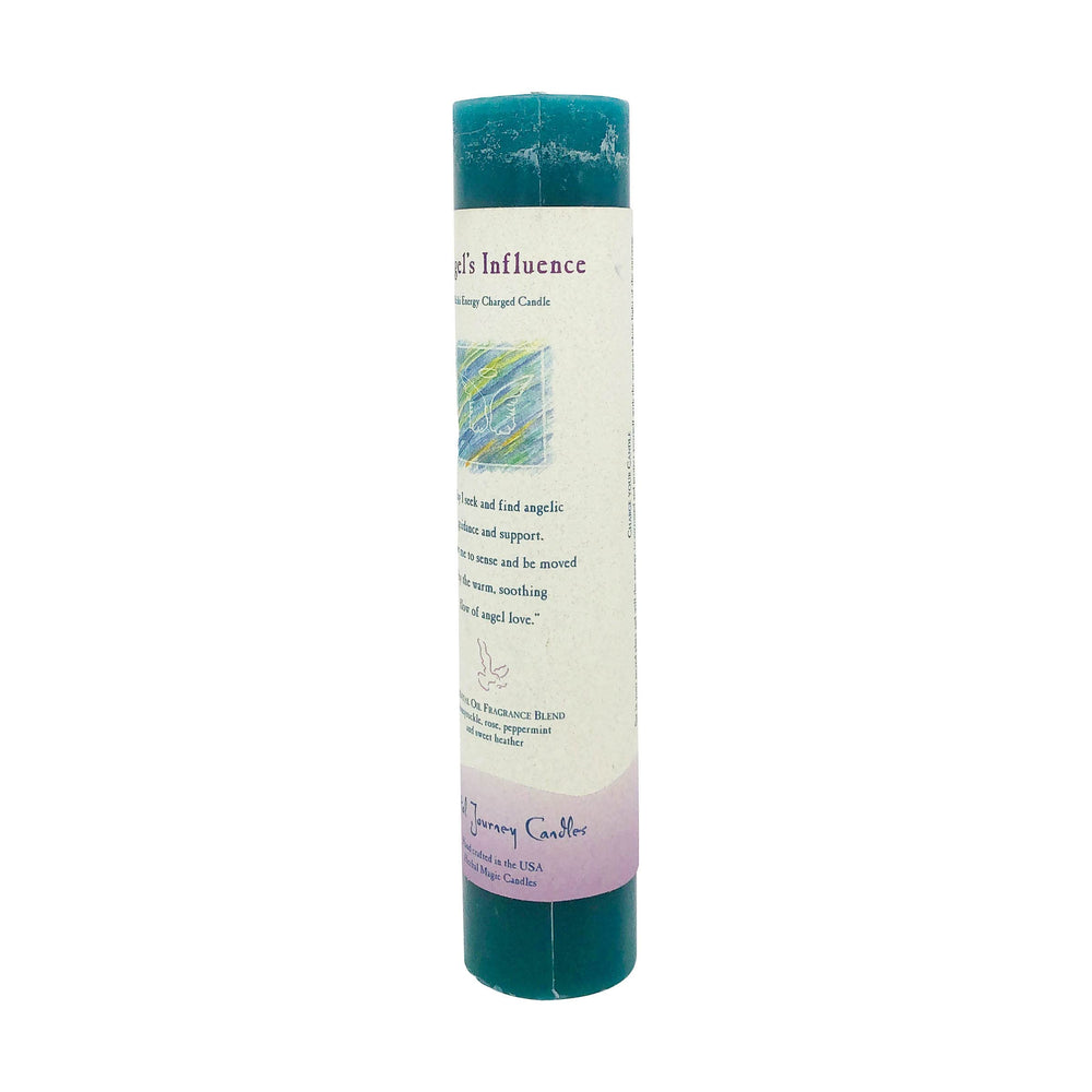 Crystal Journey Peppermint aroma warmth closeup enhances focus during journaling.