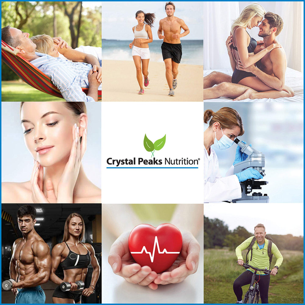USA-made GMP facility seal on Crystal Peaks Nutrition packaging