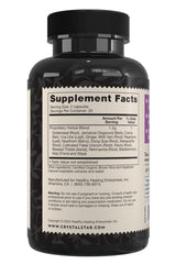 Crystal Star Women's Best Friend bottle back label details ingredients for menstrual comfort.