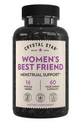 Crystal Star Women's Best Friend bottle front view with capsules for daily support.