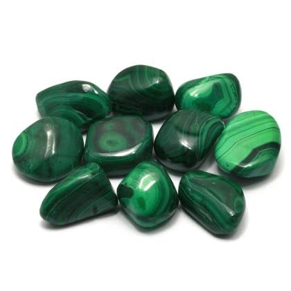 CrystalAge Malachite tumble stone 20-25mm for balance and gifting