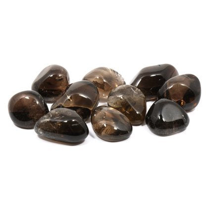 CrystalAge Smoky Quartz tumble stone (20-25mm) for grounding and emotional balance