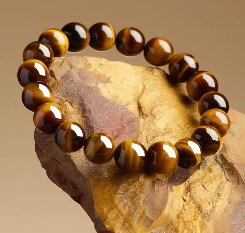 CrystalHouzz Tiger Eye Bracelet with gift box ready for gifting.
