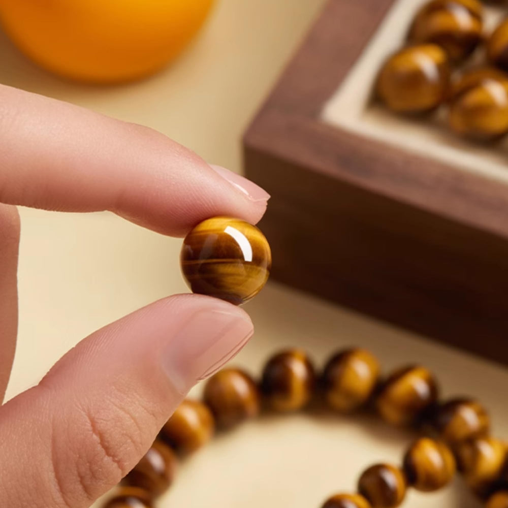 CrystalHouzz Tiger Eye Bracelet packaging suitable for birthdays or anniversaries.