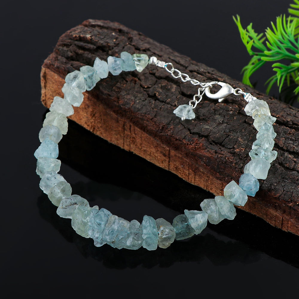 Silver chain bracelet 8-inch by CRYSTALINES showcasing dainty design