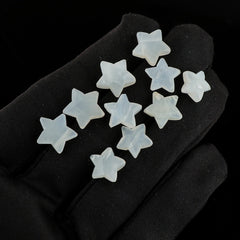 CRYSTALIS White Moonstone 10-12 mm cabochons for unique DIY accents.