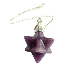CRYSTALMIRACLE Crystal Pendulum for Reiki charging and chakra alignment.